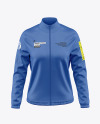 Long Sleeve Track Jacket Mockup – Front View.