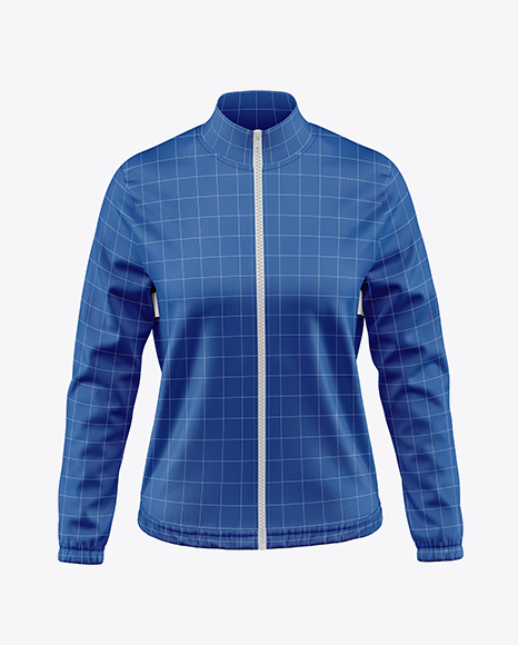 Long Sleeve Track Jacket Mockup – Front View.