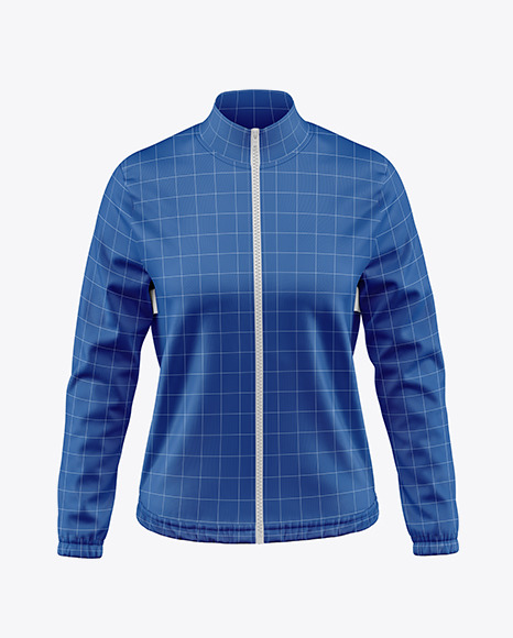 Long Sleeve Track Jacket Mockup – Front View.