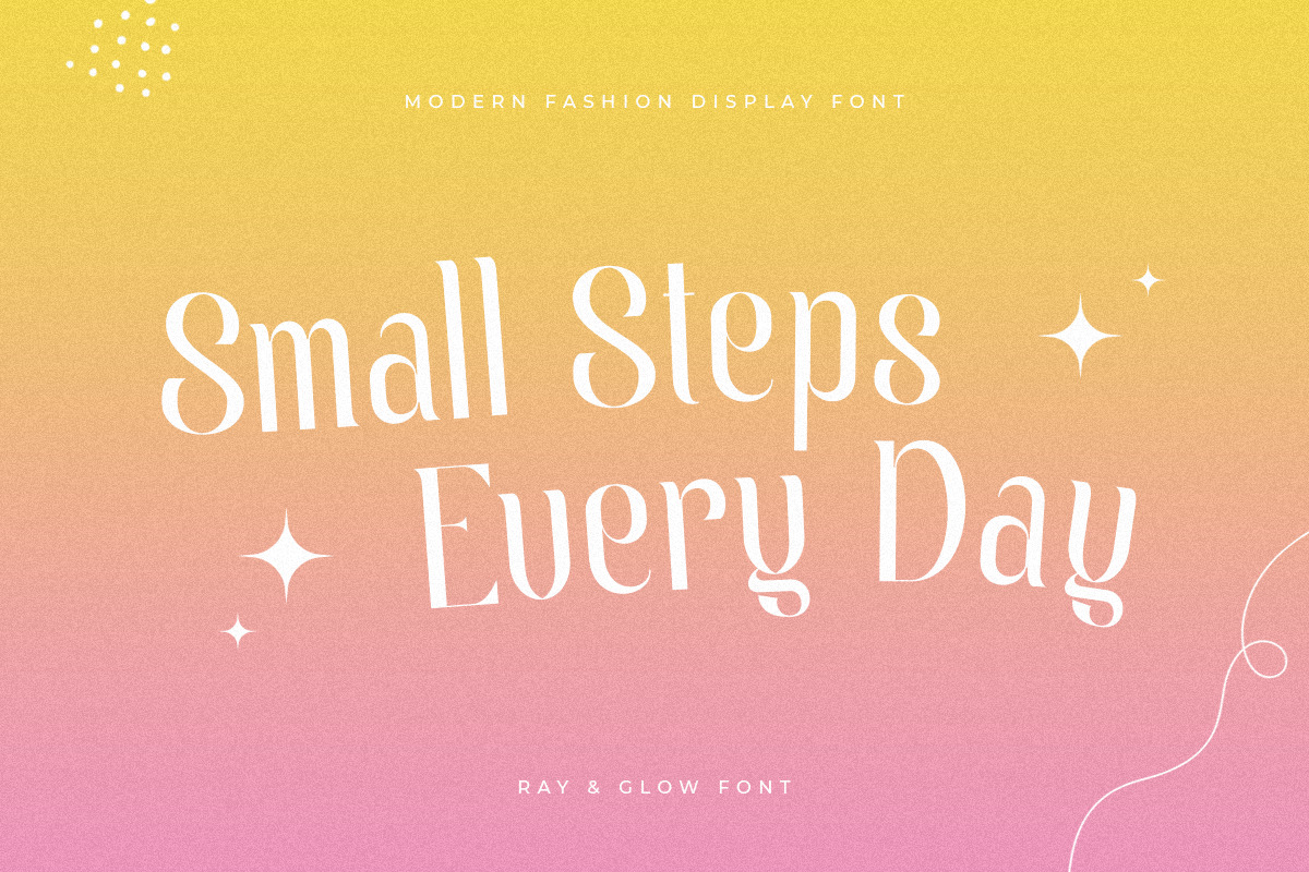 Ray &amp; Glow - Modern Fashion Font