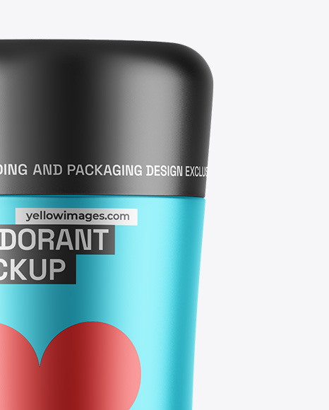 Matte Metallic Deodorant Mockup