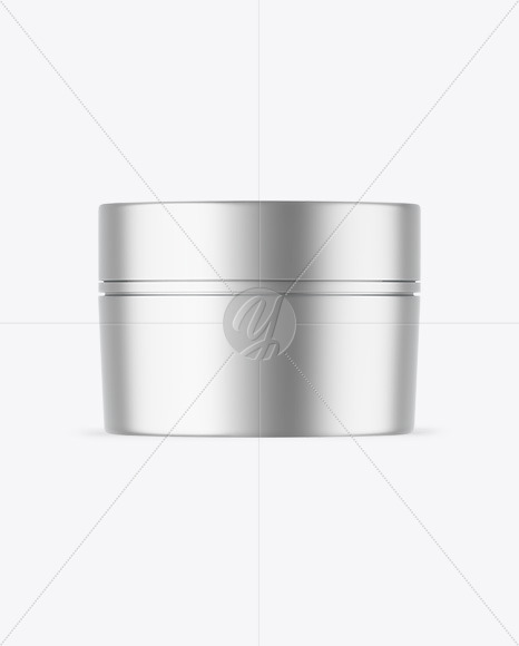 Matte Metallic Cosmetic Jar Mockup Matte Metallic Cosmetic Jar Mockup
