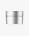 Matte Metallic Cosmetic Jar Mockup