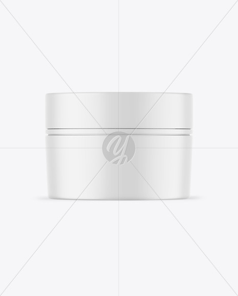 Matte Cosmetic Jar Mockup