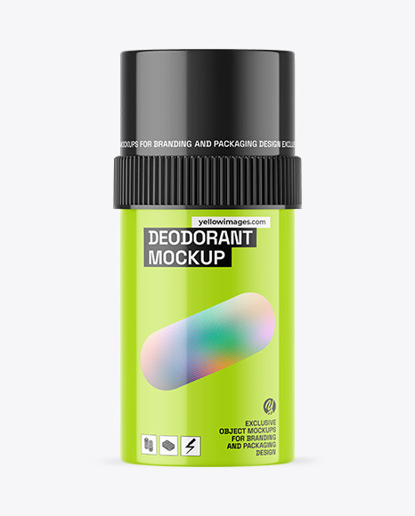 Glossy Deodorant Mockup