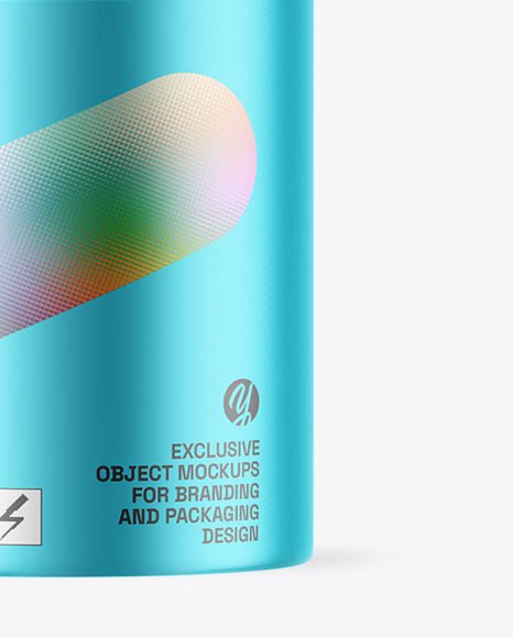 Matte Metallic Deodorant Mockup