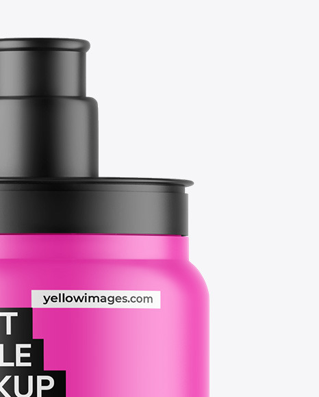 Matte Sport Bottle Mockup