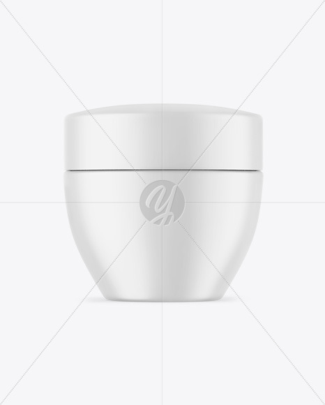 Matte Cosmetic Jar Mockup