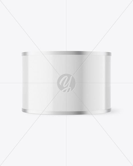 Glossy Tin Can Mockup