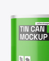 Glossy Tin Can Mockup