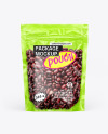 Transparent Pouch with Beans Mockup