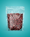 Transparent Pouch with Beans Mockup