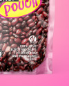 Transparent Pouch with Beans Mockup