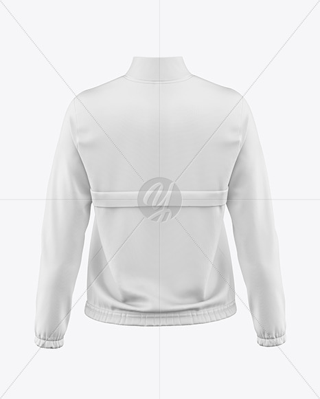 Long Sleeve Track Jacket Mockup – Back View.