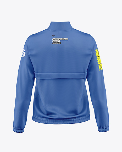 Long Sleeve Track Jacket Mockup – Back View.