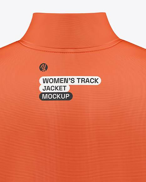 Long Sleeve Track Jacket Mockup – Back View.