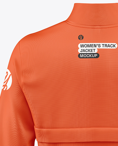 Long Sleeve Track Jacket Mockup – Back View.