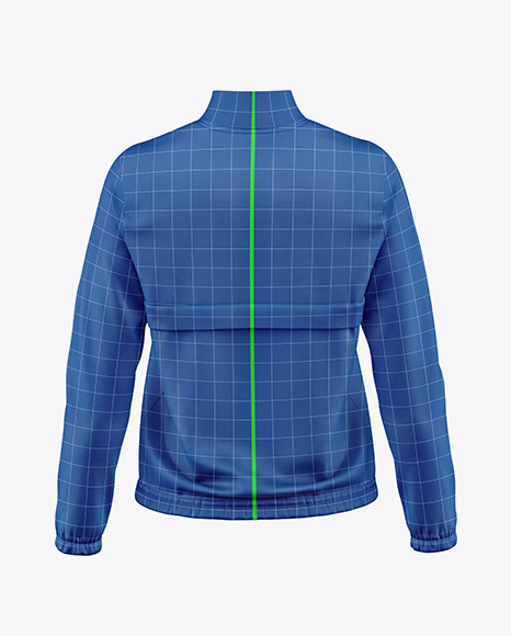 Long Sleeve Track Jacket Mockup – Back View.