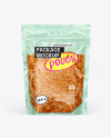 Transparent Pouch with Lentils Mockup