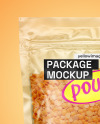 Transparent Pouch with Lentils Mockup