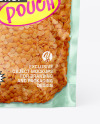 Transparent Pouch with Lentils Mockup