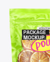 Transparent Pouch with Dried Oranges Mockup