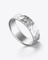 Jewelry Hammered Ring Mockup