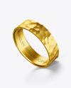 Jewelry Hammered Ring Mockup