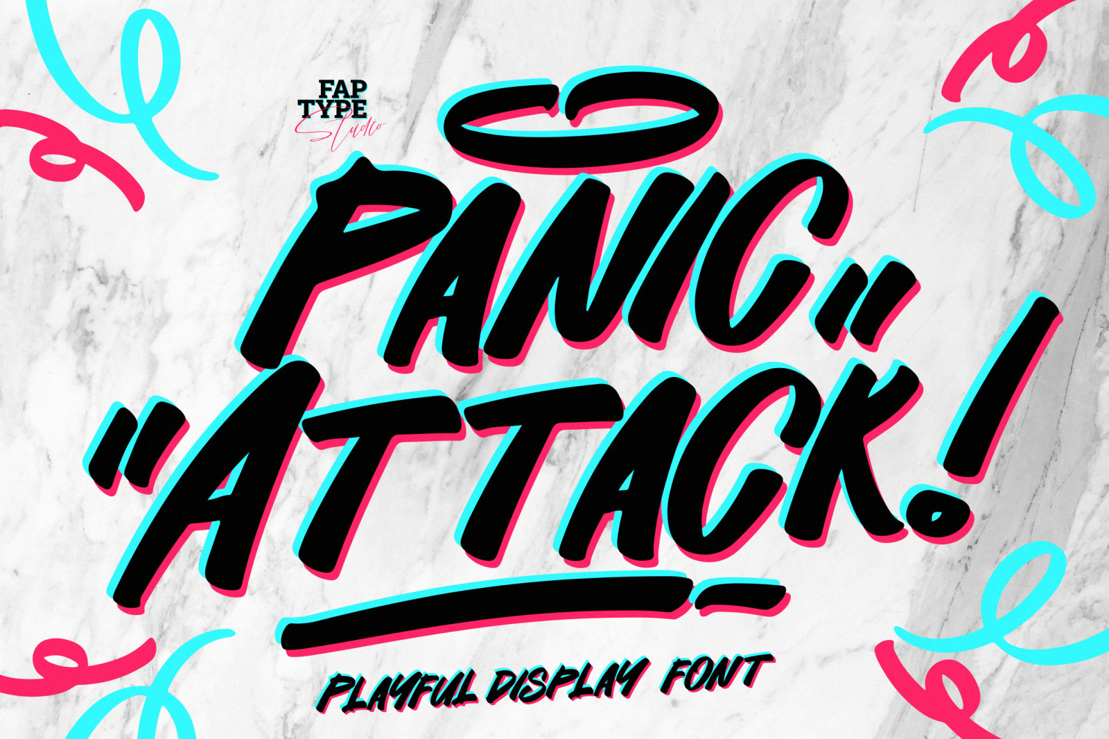 Panic Attack | Playful Display Font Panic Attack | Playful Display Font