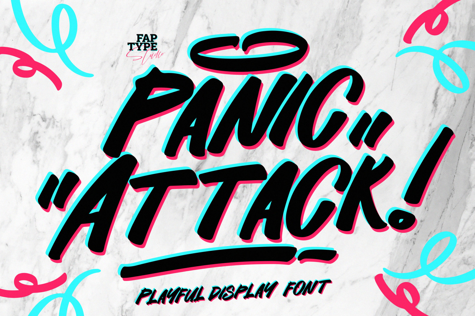 Panic Attack | Playful Display Font