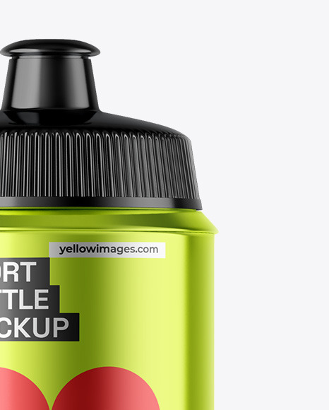 Metallic Sport Bottle Mockup Metallic Sport Bottle Mockup