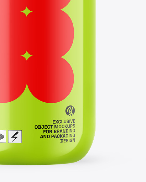 Glossy Sport Bottle Mockup Glossy Sport Bottle Mockup