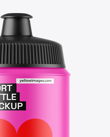 Matte Sport Bottle Mockup