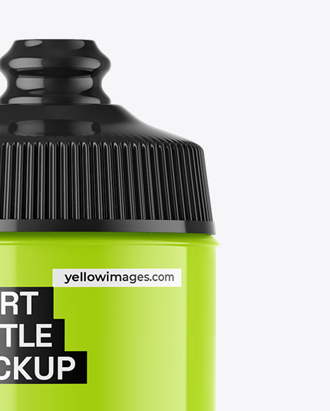 Glossy Sport Bottle Mockup Glossy Sport Bottle Mockup