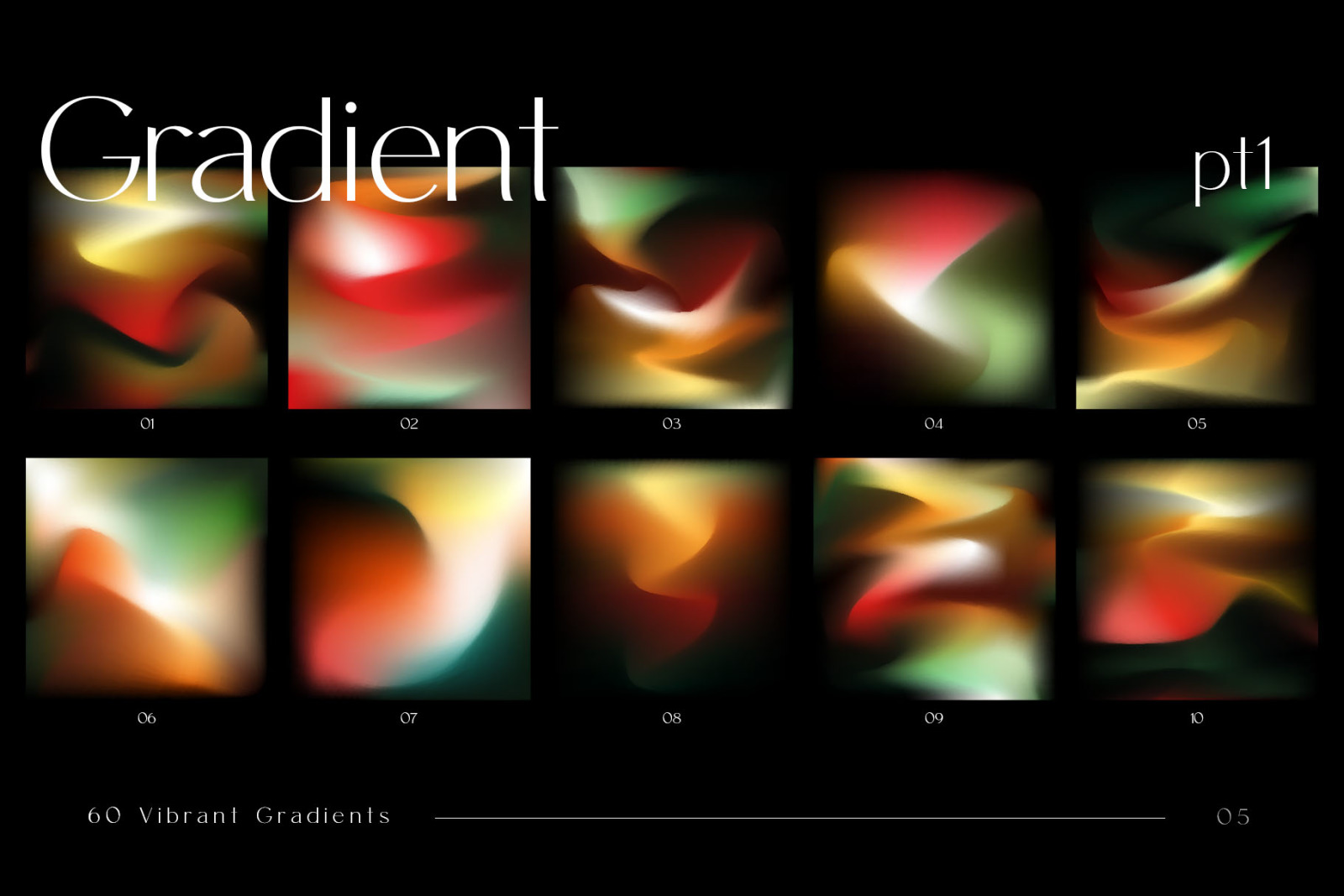 60 Customizable Gradients 60 Customizable Gradients