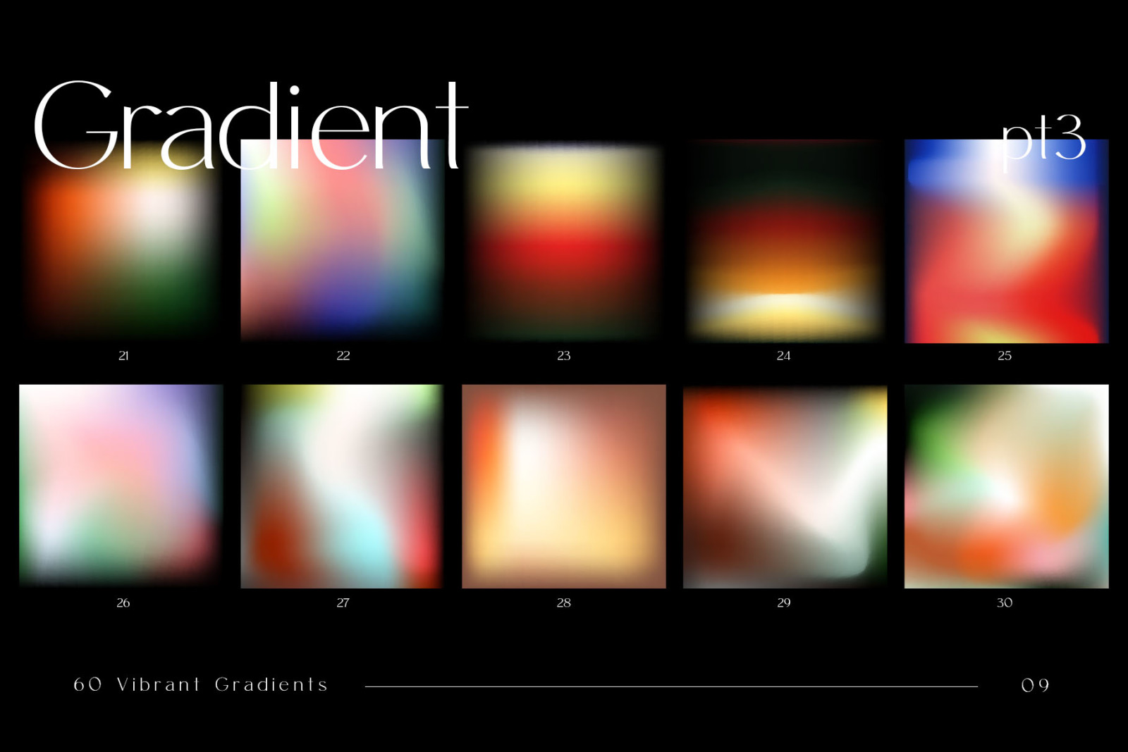 60 Customizable Gradients 60 Customizable Gradients