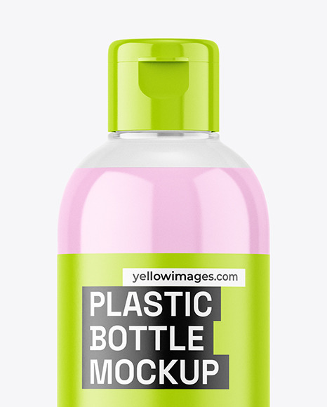 Clear Plastic Bottle Mockup