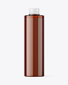 Amber Plastic Bottle Mockup