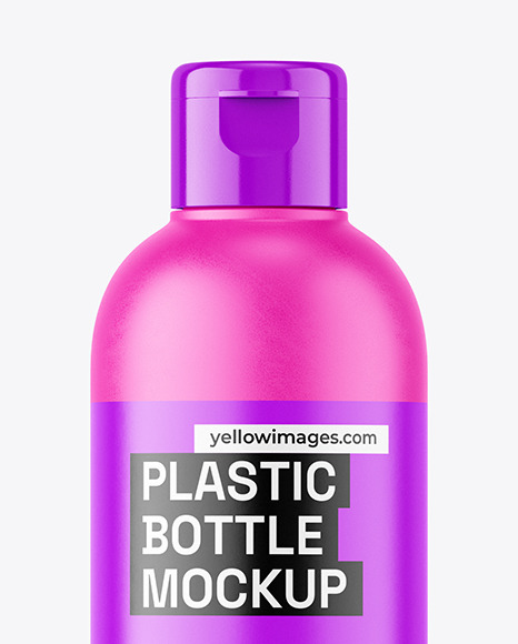 Matte Plastic Bottle Mockup