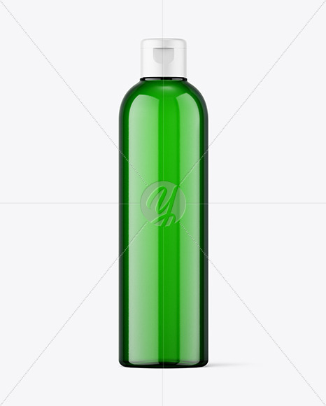 Green Plastic Bottle Mockup