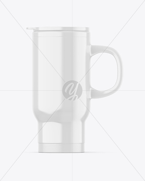 Glossy Travel Mug Mockup