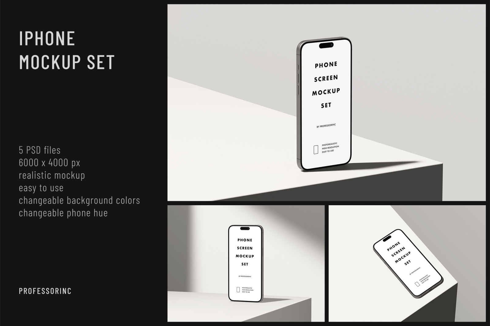 iPhone Mockup Set iPhone Mockup Set