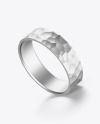 Jewelry Hammered Ring Mockup