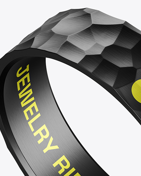 Jewelry Hammered Ring Mockup Jewelry Hammered Ring Mockup