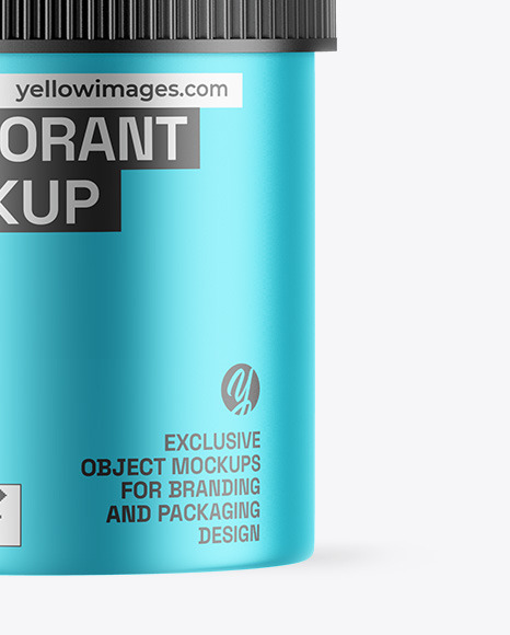 Matte Metallic Deodorant Mockup