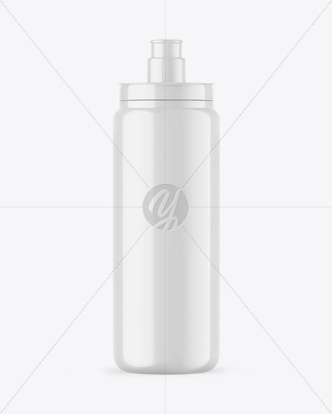 Glossy Sport Bottle Mockup