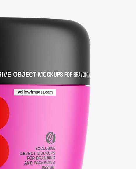 Matte Cosmetic Jar Mockup Matte Cosmetic Jar Mockup