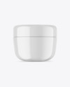 Glossy Cosmetic Jar Mockup