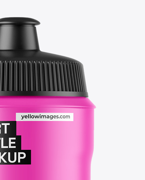 Matte Sport Bottle Mockup