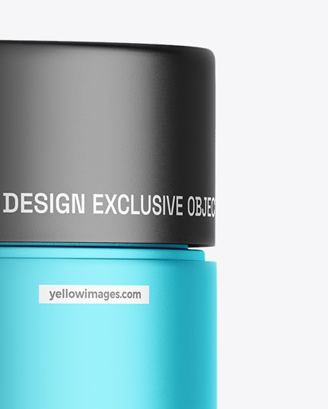 Matte Metallic Cosmetic Jar Mockup